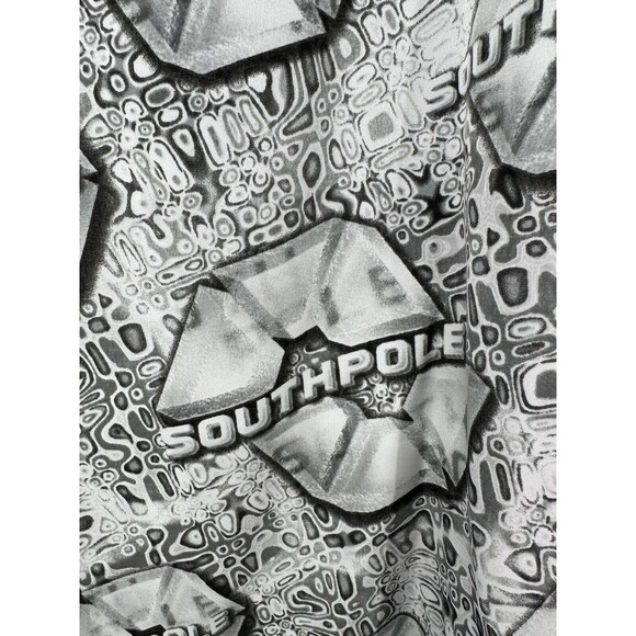 Vintage Southpole Men's XXL Button Shirt Short Sleeve button up polyester‎ - Picture 4 of 8